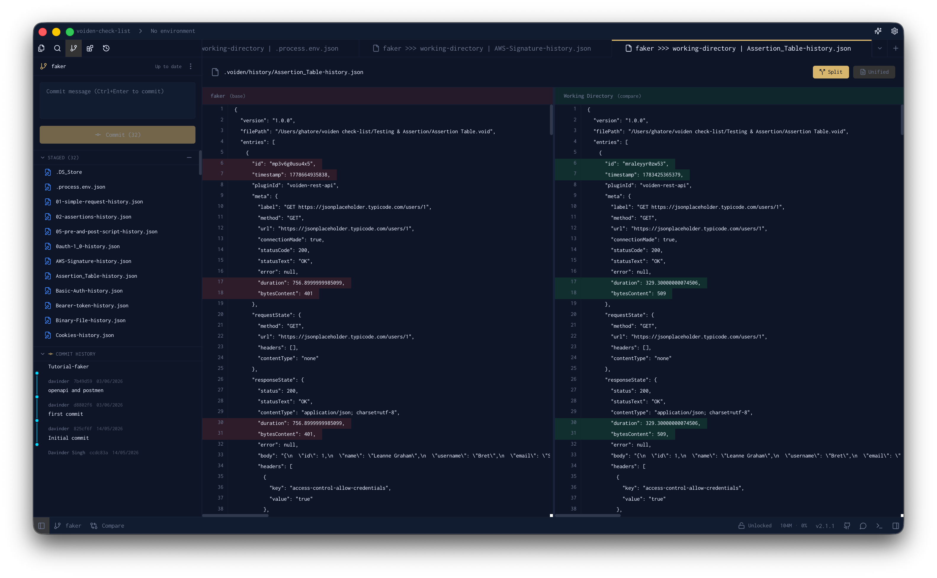 Reviewing a WebSocket test change in a pull request